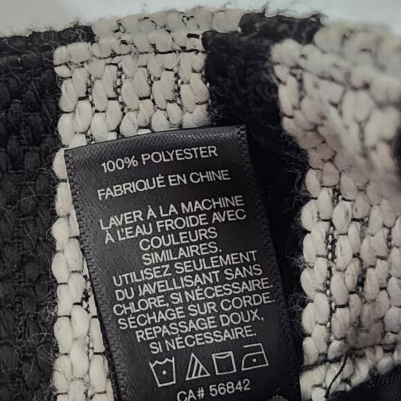 Express Size 2 Black White Striped Skirt - Picture 5 of 5